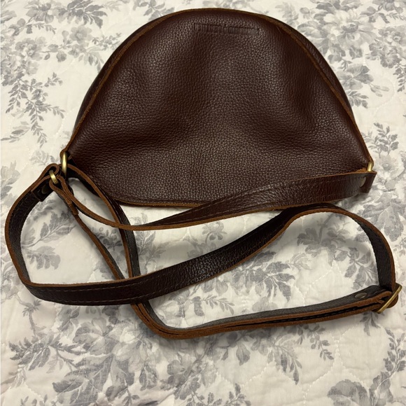 Elegant Brown Leather Women's Bag - Picture 11 of 11
